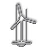 Stock LOGOpaperCLIPs in Tin (Silver Wind Turbine)